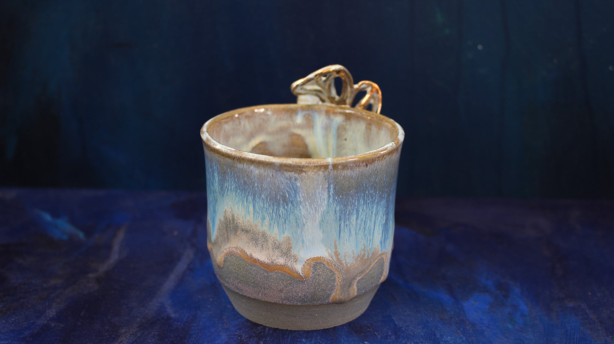 11oz Turquoise Dragonfly Wing Mug