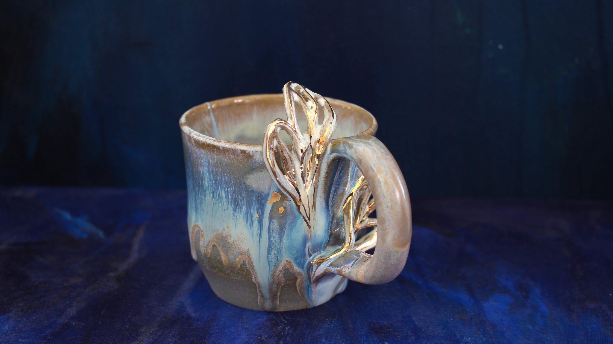 11oz Turquoise Dragonfly Wing Mug