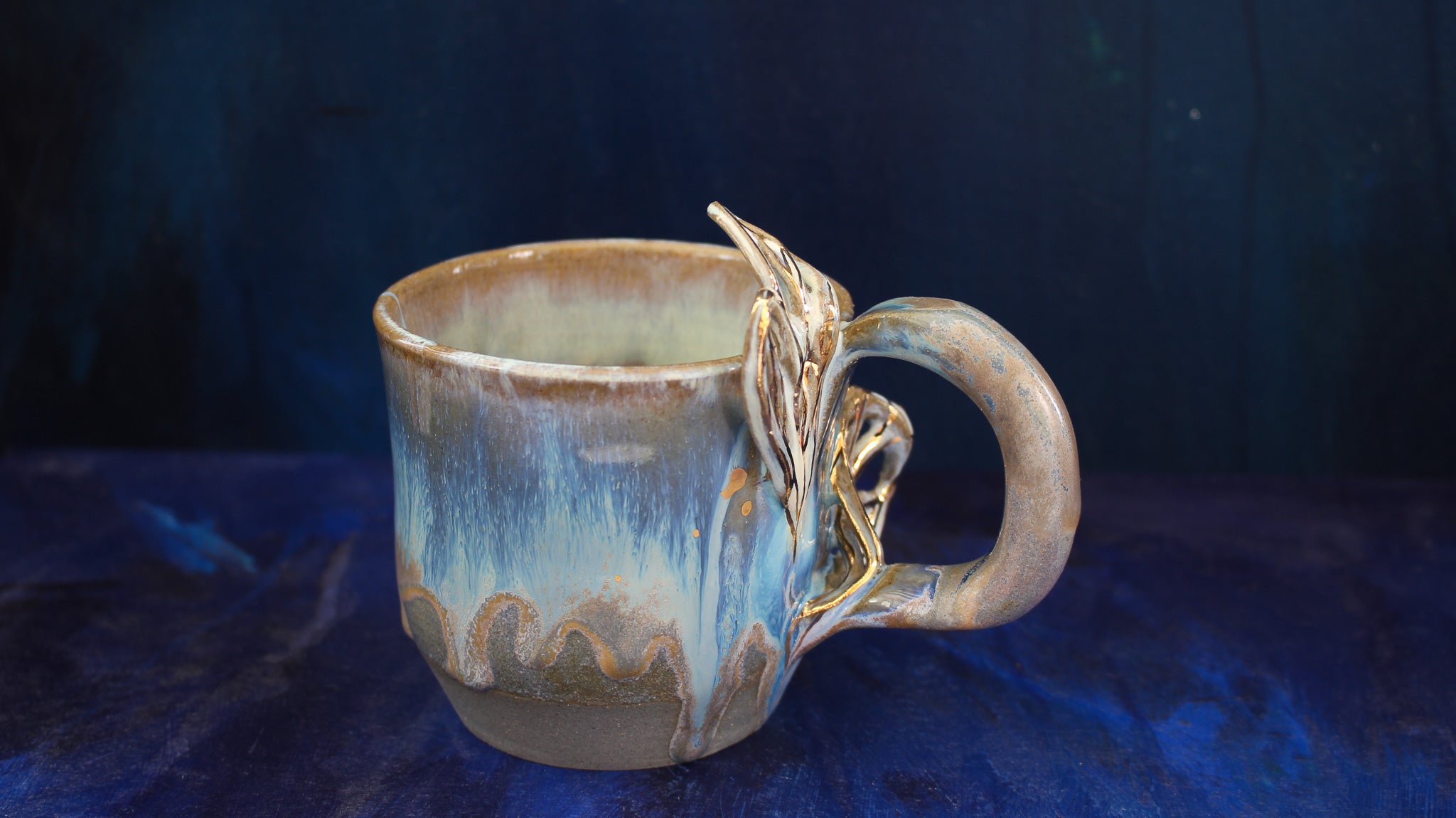 11oz Turquoise Dragonfly Wing Mug